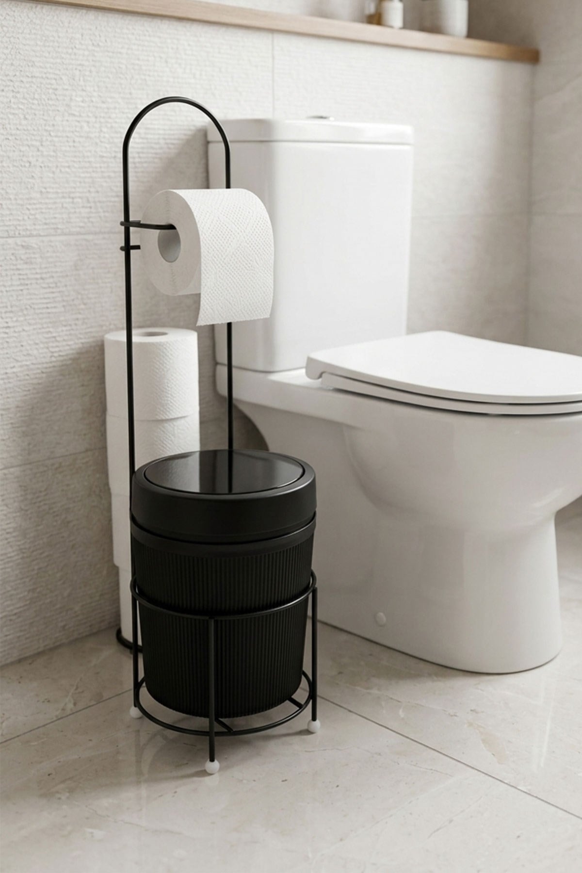 Alezy Kovalı Tuvalet Kağıtlıklı Banyo Organizeri
