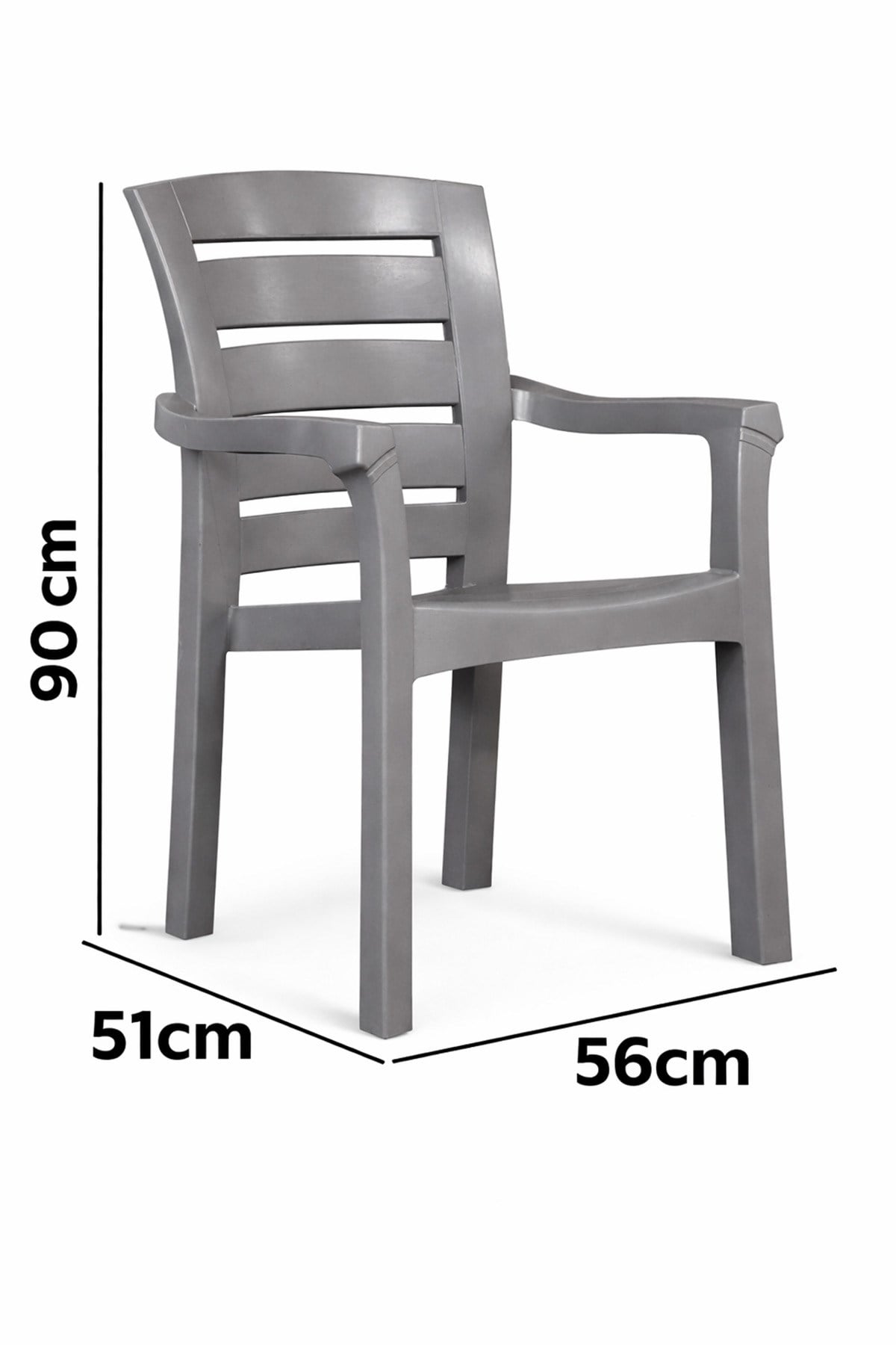 Alezy Napoli Plastik Bahçe Balkon Koltuk