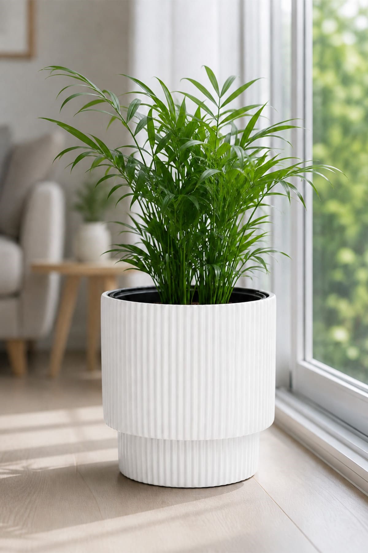 Alezy Vega Model İç Drenaj Hazneli Dekoratif Modern Saksı 20 lt No:2