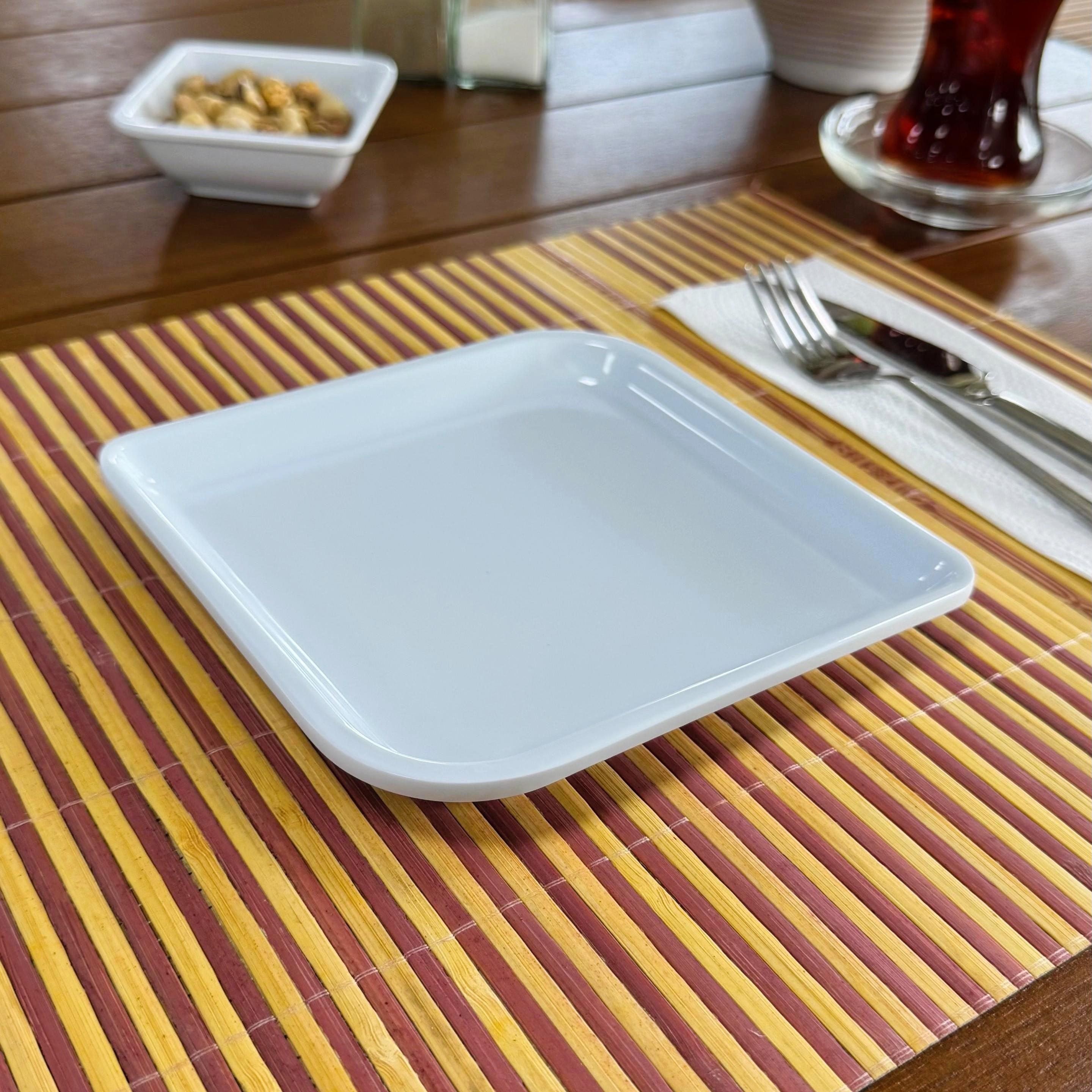 Göreme 478 Termostar Avanos Servis Tabak 15x15 cm Beyaz