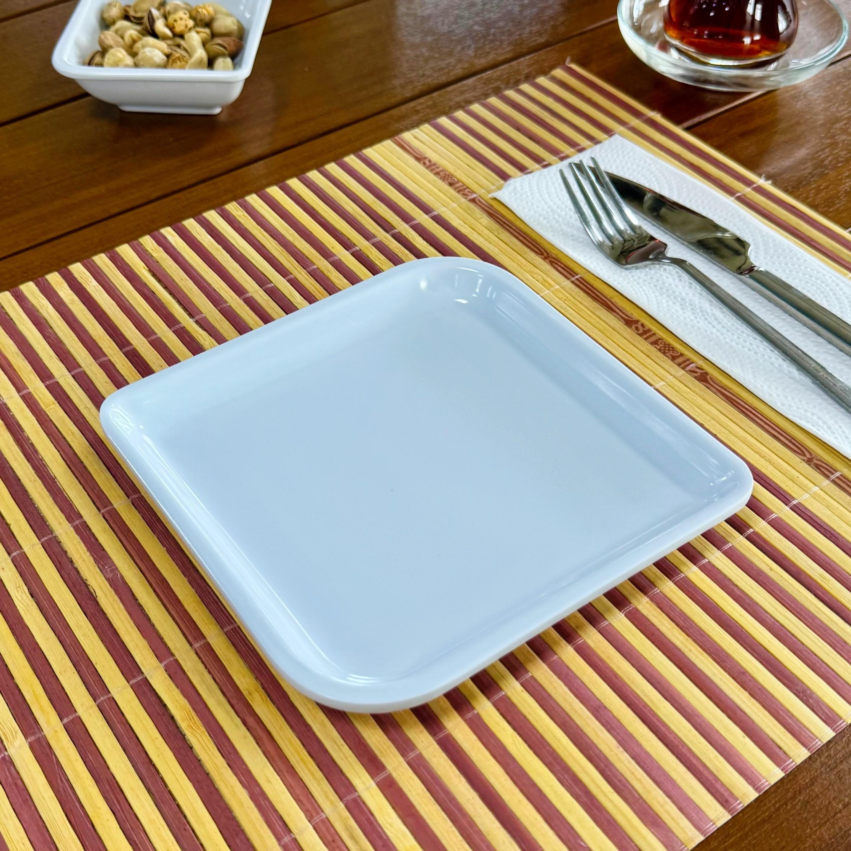 Göreme 478 Termostar Avanos Servis Tabak 15x15 cm Beyaz