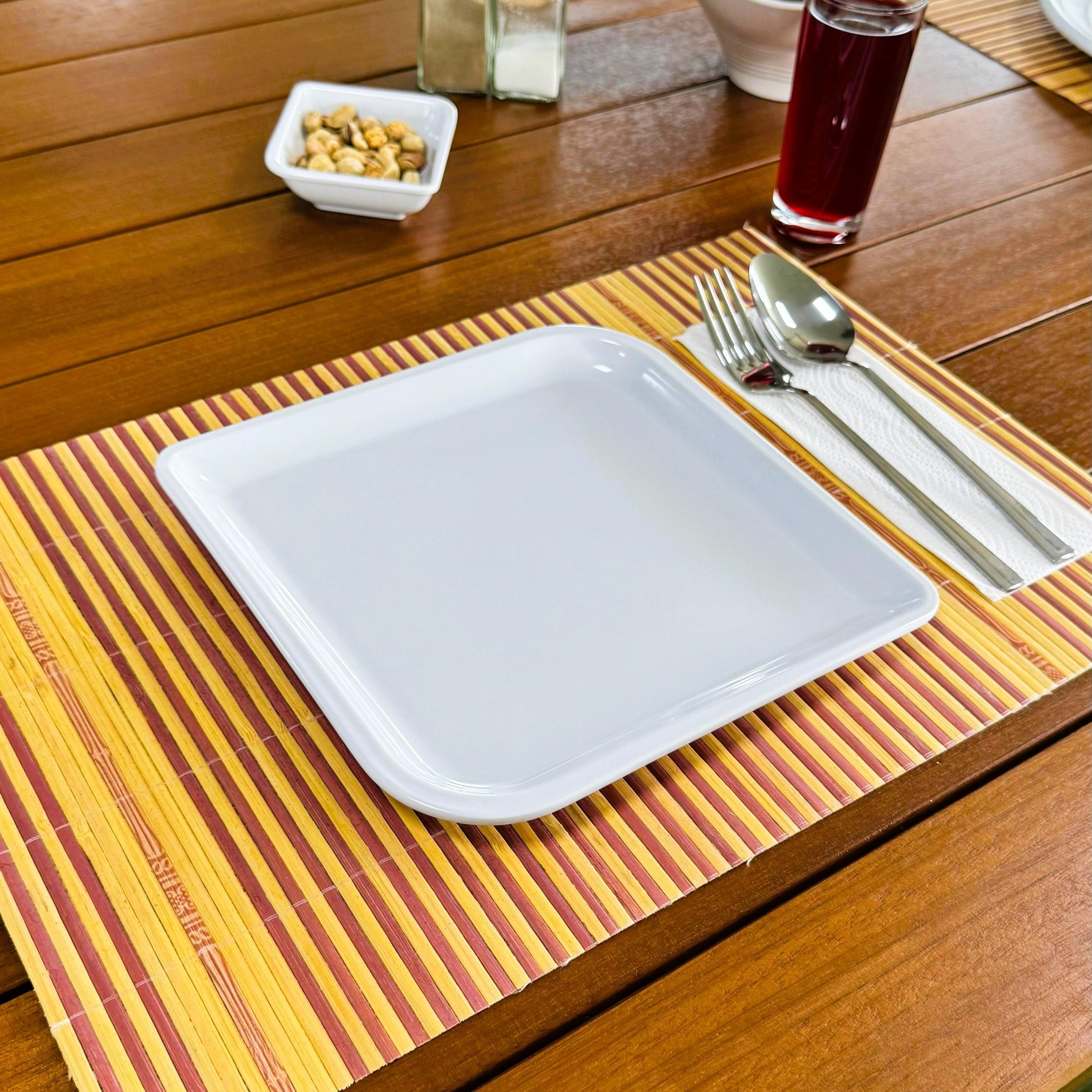 Göreme 480 Termostar Avanos Servis Tabak 22x22 cm Beyaz