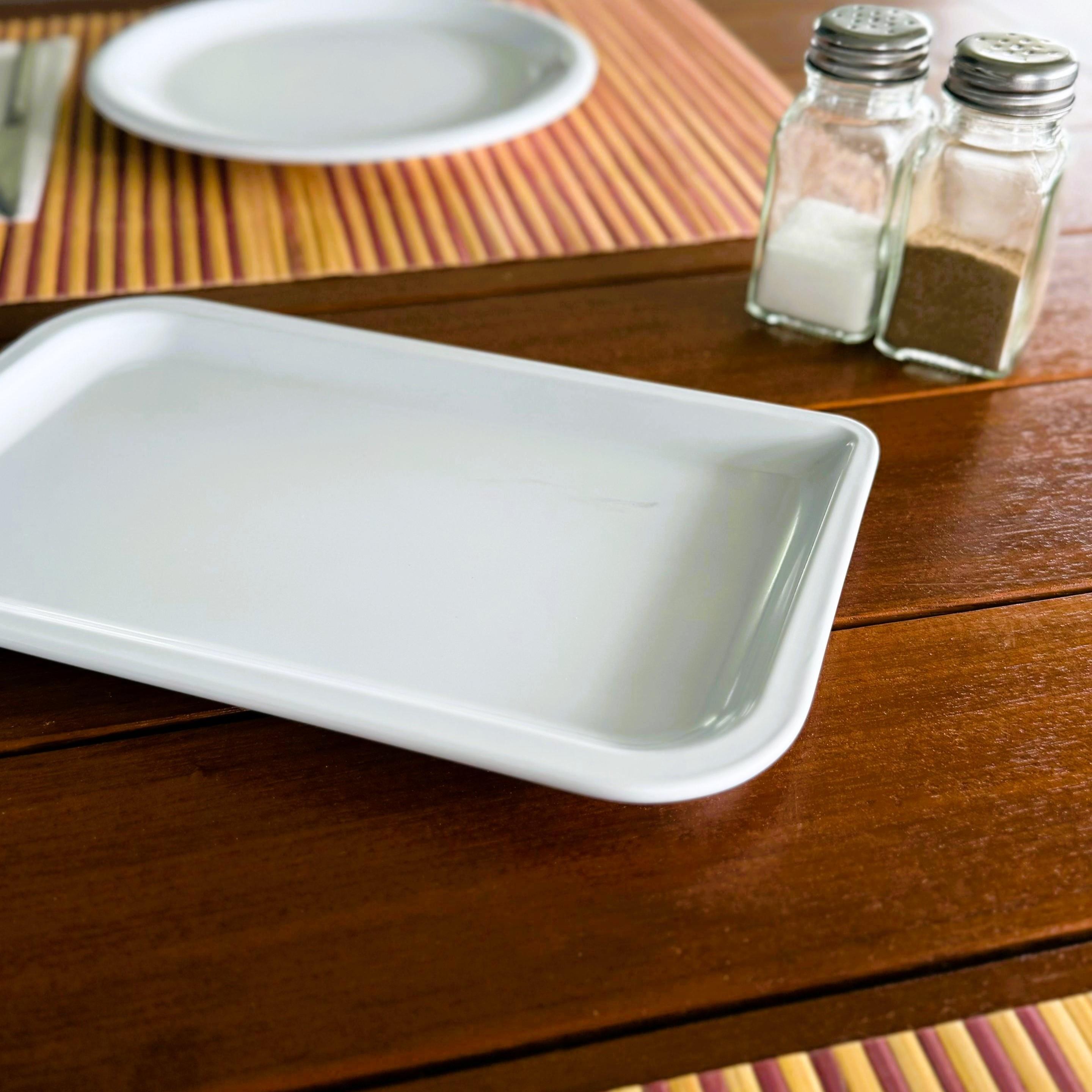 Göreme 482 Termostar Avanos Servis Tabak 24x15 cm Beyaz