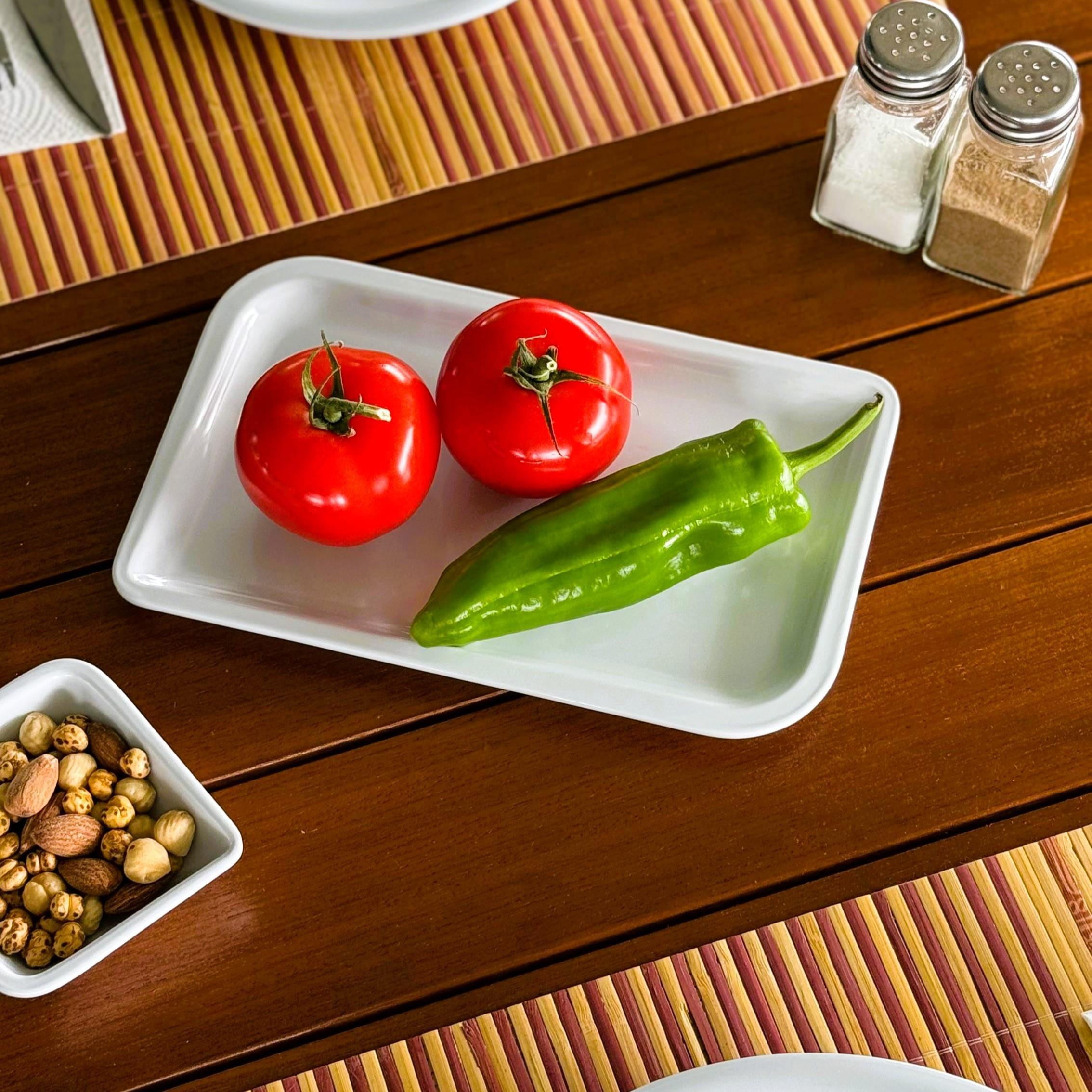 Göreme 482 Termostar Avanos Servis Tabak 24x15 cm Beyaz