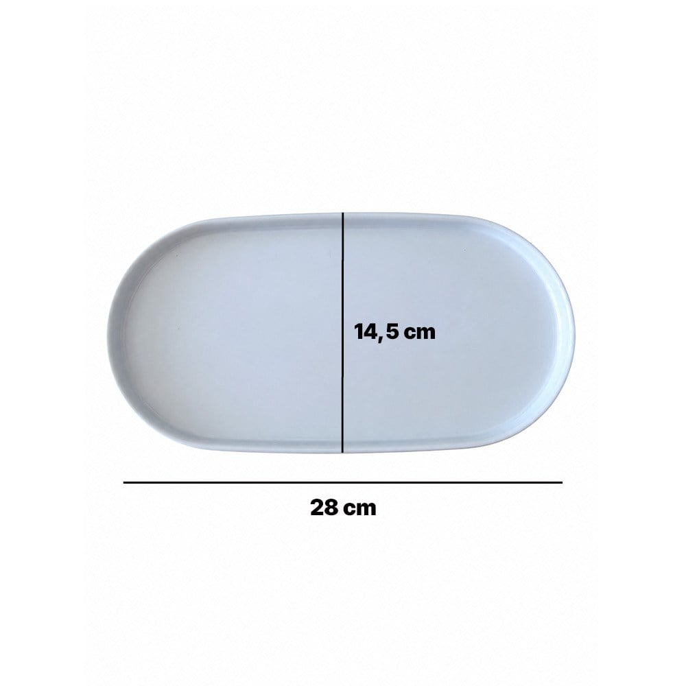 Göreme 9644 Termostar Melamin Duru Oval Sunum Tabağı 14,5x28cm