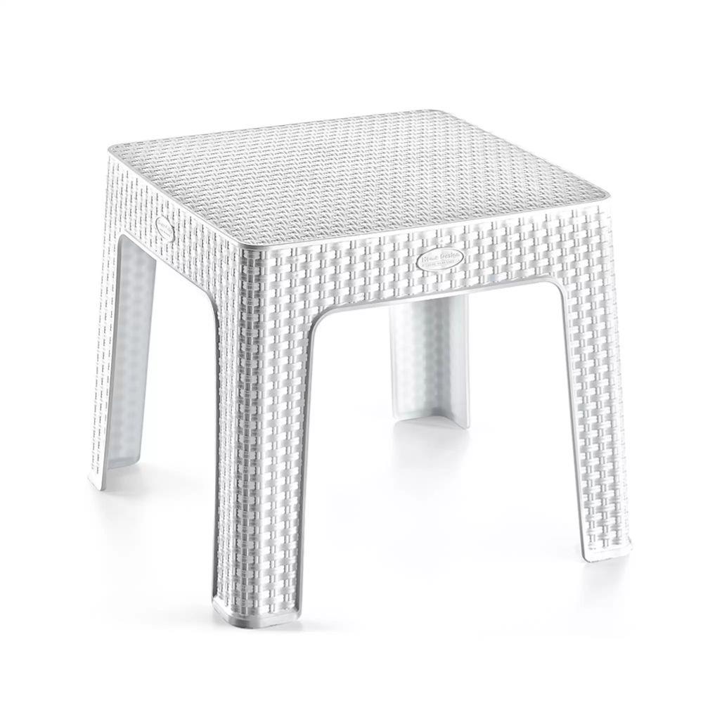 Holiday HS700 Monoblok Rattan Plaj Sehpası Beyaz 