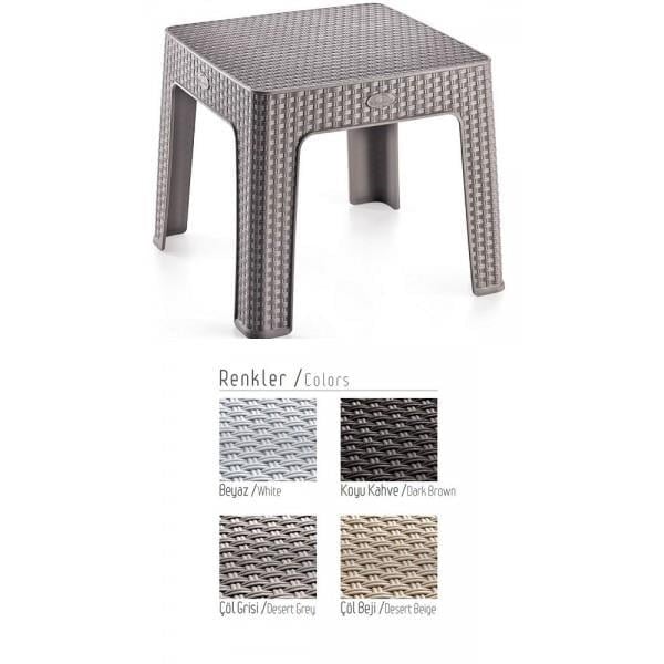 Holiday HS700 Monoblok Rattan Plaj Sehpası