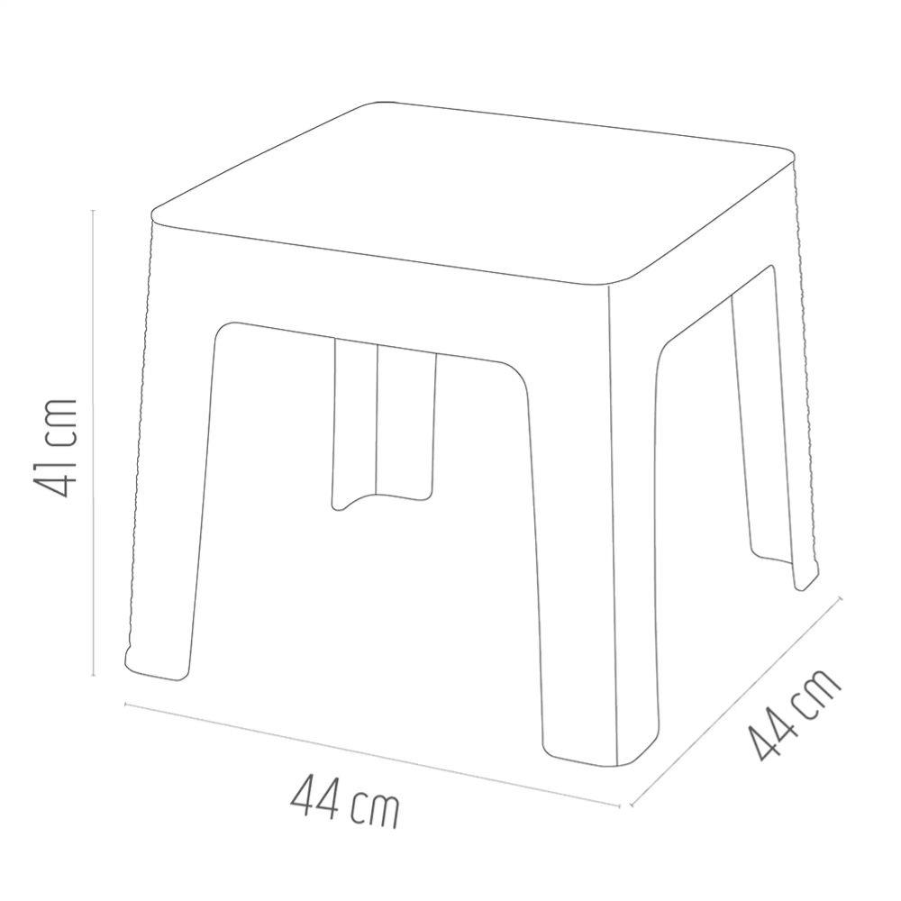 Holiday HS700 Monoblok Rattan Plaj Sehpası Kahverengi