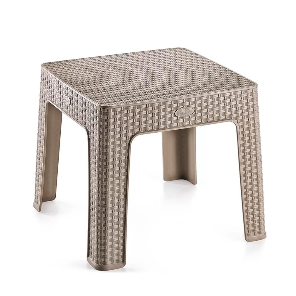 Holiday HS700 Monoblok Rattan Plaj Sehpası Cappucino