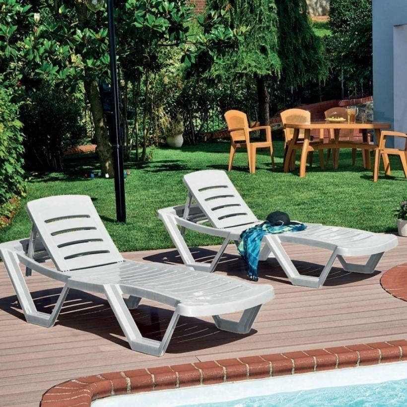 Holiday HZ-140 Capissi Plaj Şezlongu Beyaz