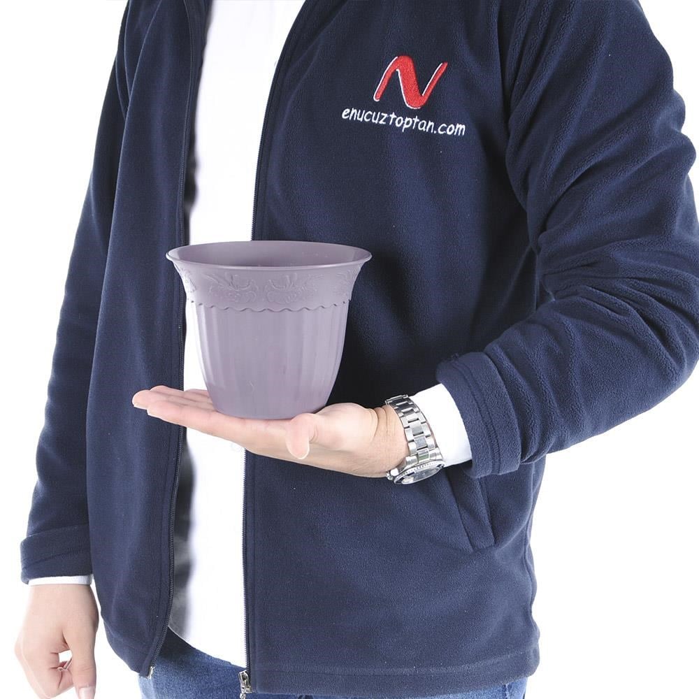 Irak Garden Flowers  AS151 Renkli Dekoratif Antik Saksı 1.1 Litre