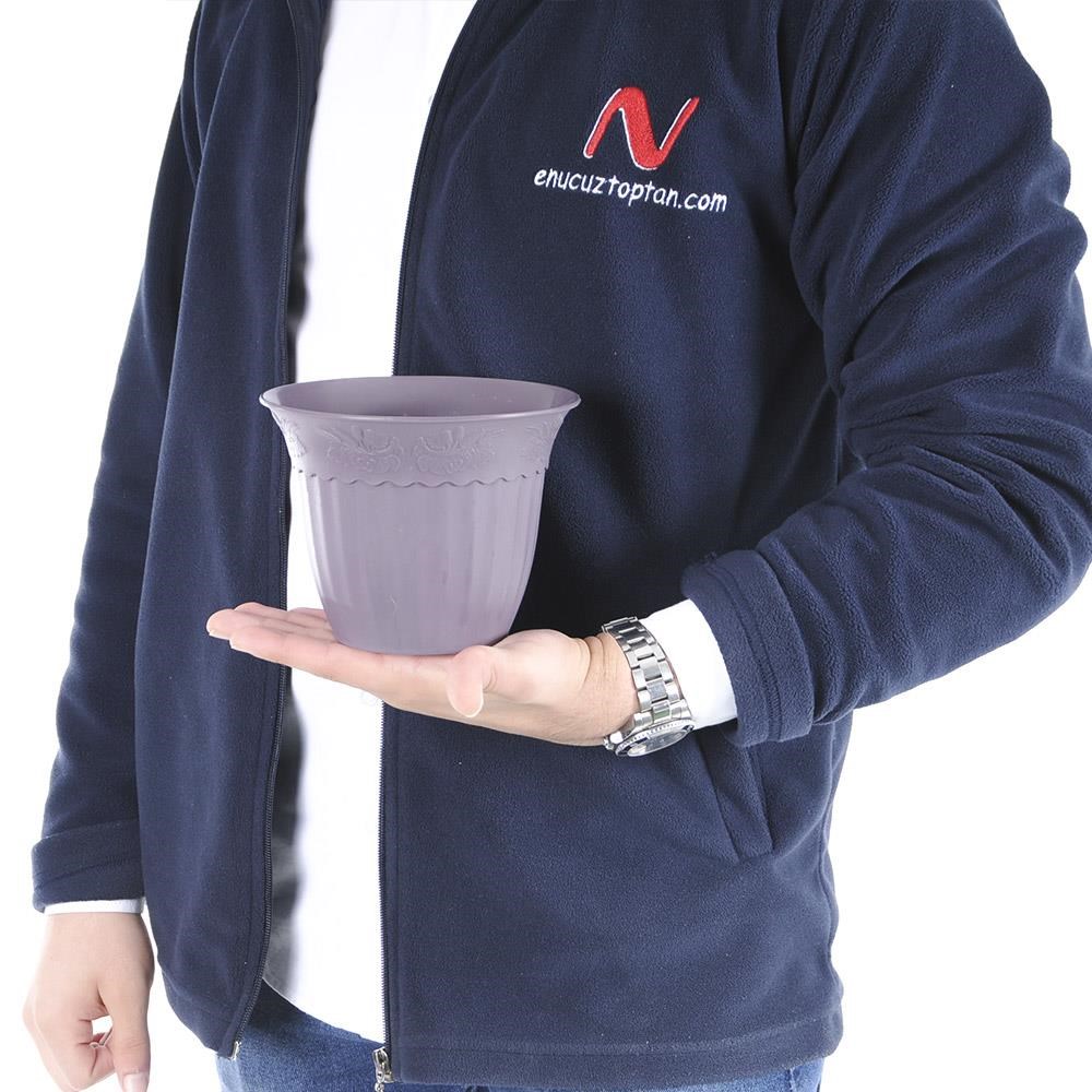Irak Garden Flowers  AS151 Renkli Dekoratif Antik Saksı 1.1 Litre