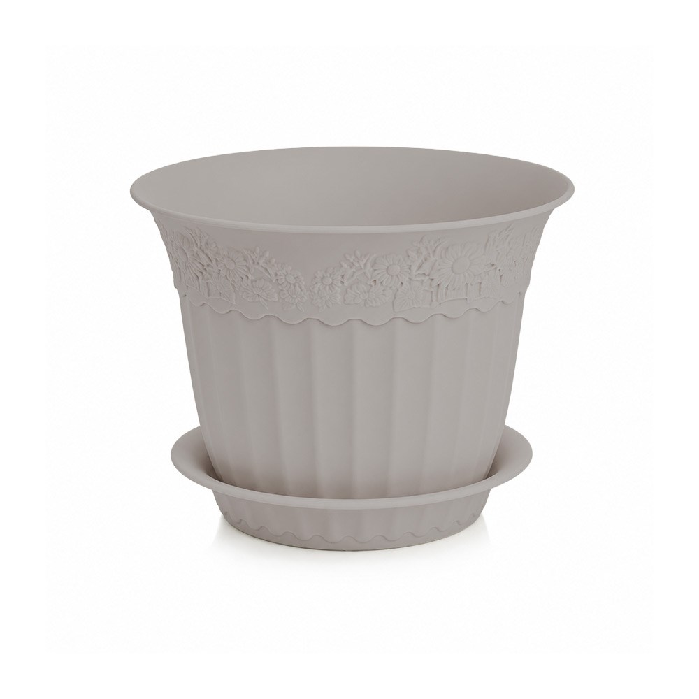 Irak Garden Flowers  AS152 Renkli Dekoratif Antik Saksı 1.75 Litre