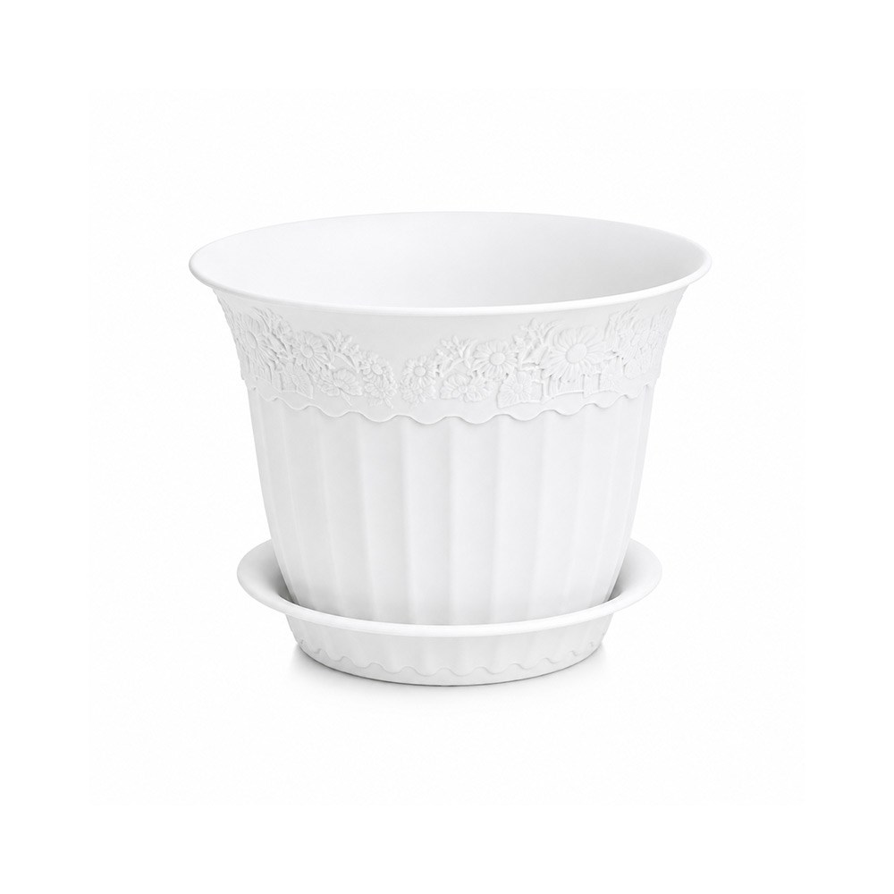 Irak Garden Flowers  AS152 Renkli Dekoratif Antik Saksı 1.75 Litre