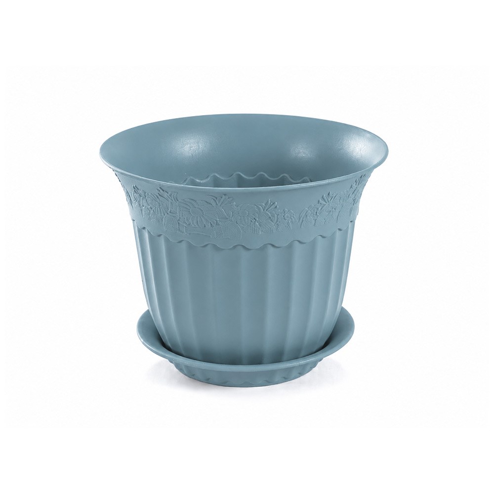 Irak Garden Flowers AS154 Renkli Dekoratif Antik Çiçek ve Bitki Saksısı 5.25 Litre