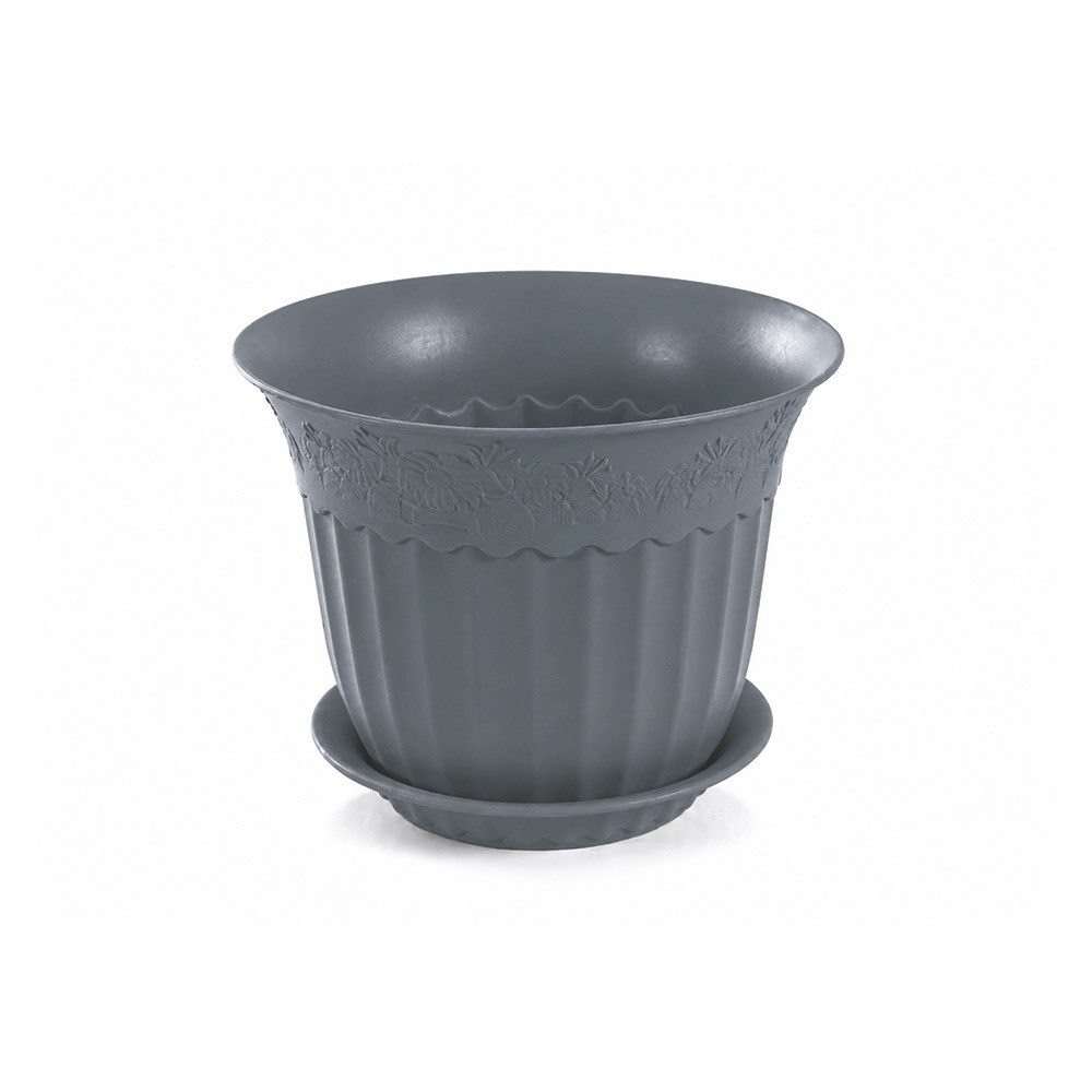 Irak Garden Flowers AS154 Renkli Dekoratif Antik Çiçek ve Bitki Saksısı 5.25 Litre