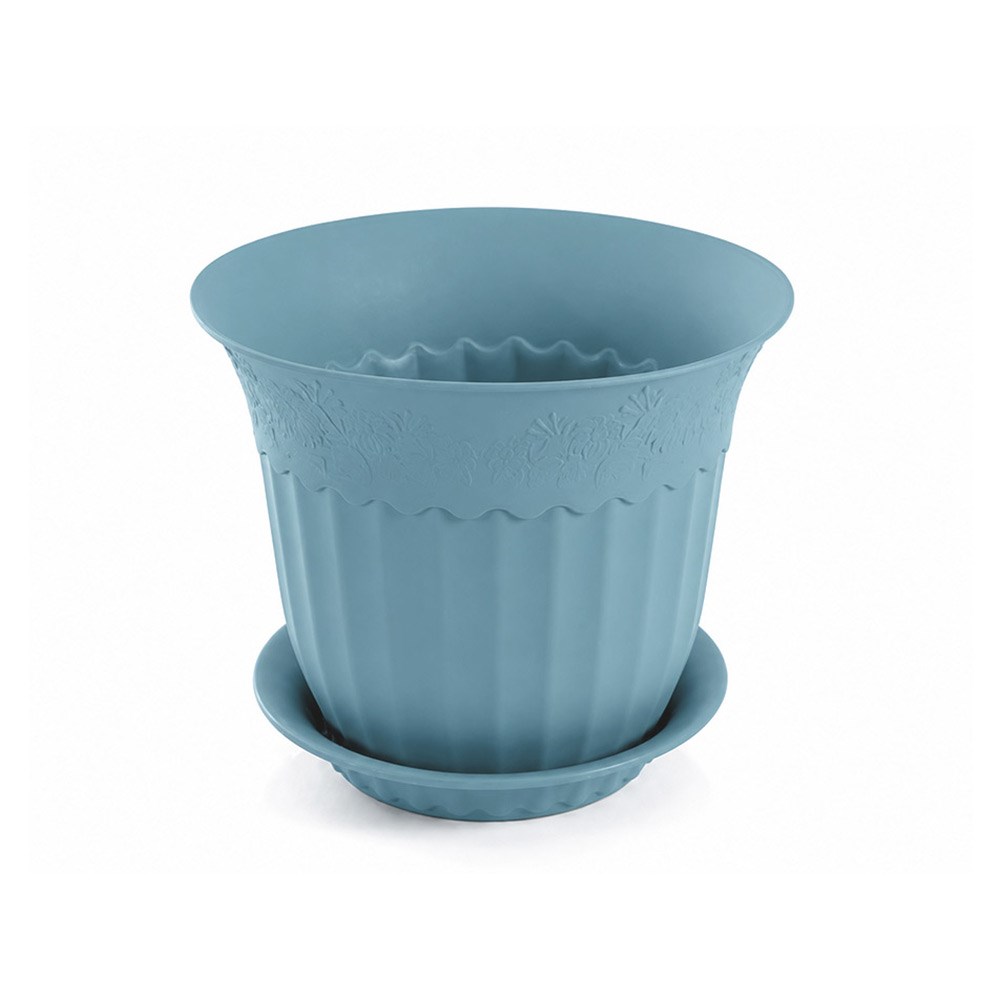 Irak Garden Flowers AS156 Renkli Dekoratif Antik Saksı 16.75 Litre