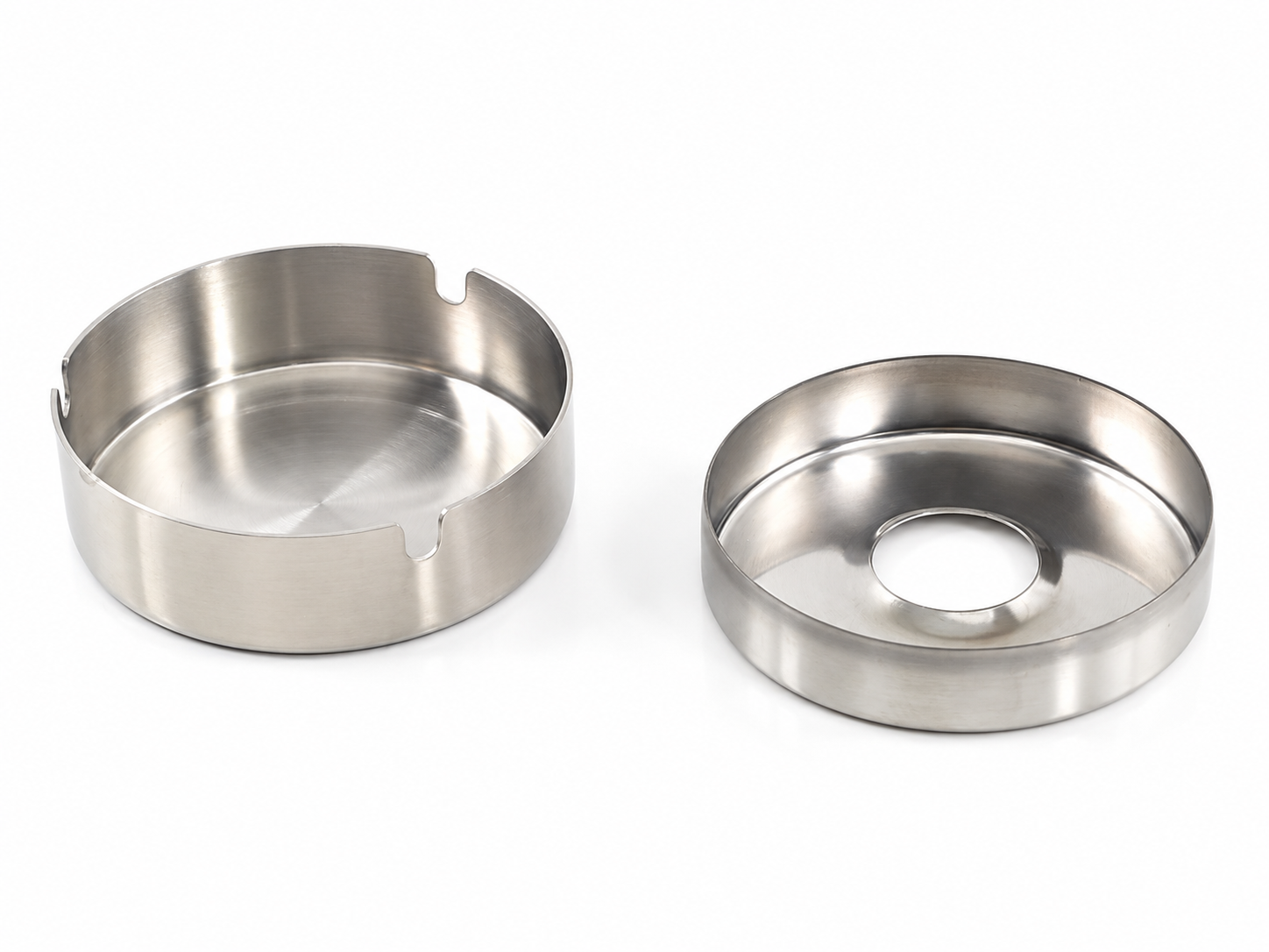Küllük 430 Çelik İç Kapaklı Yuvarlak Kül Tablası 10cm