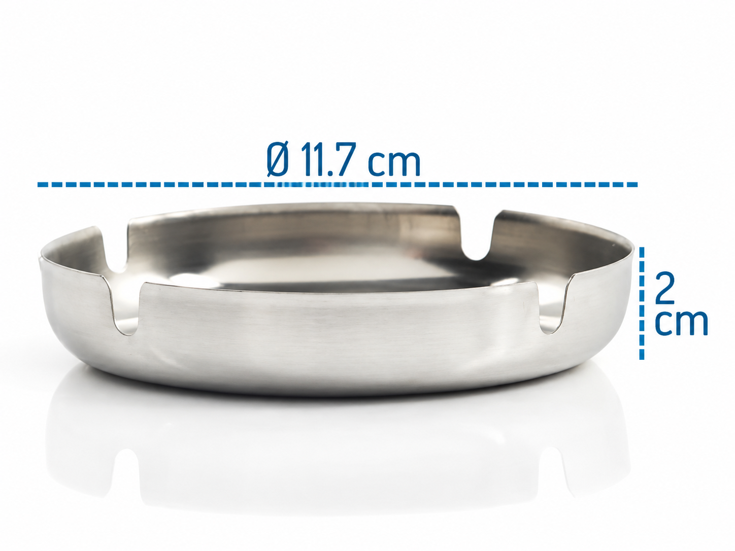Küllük Açık Yuvarlak Metal Kül Tablası