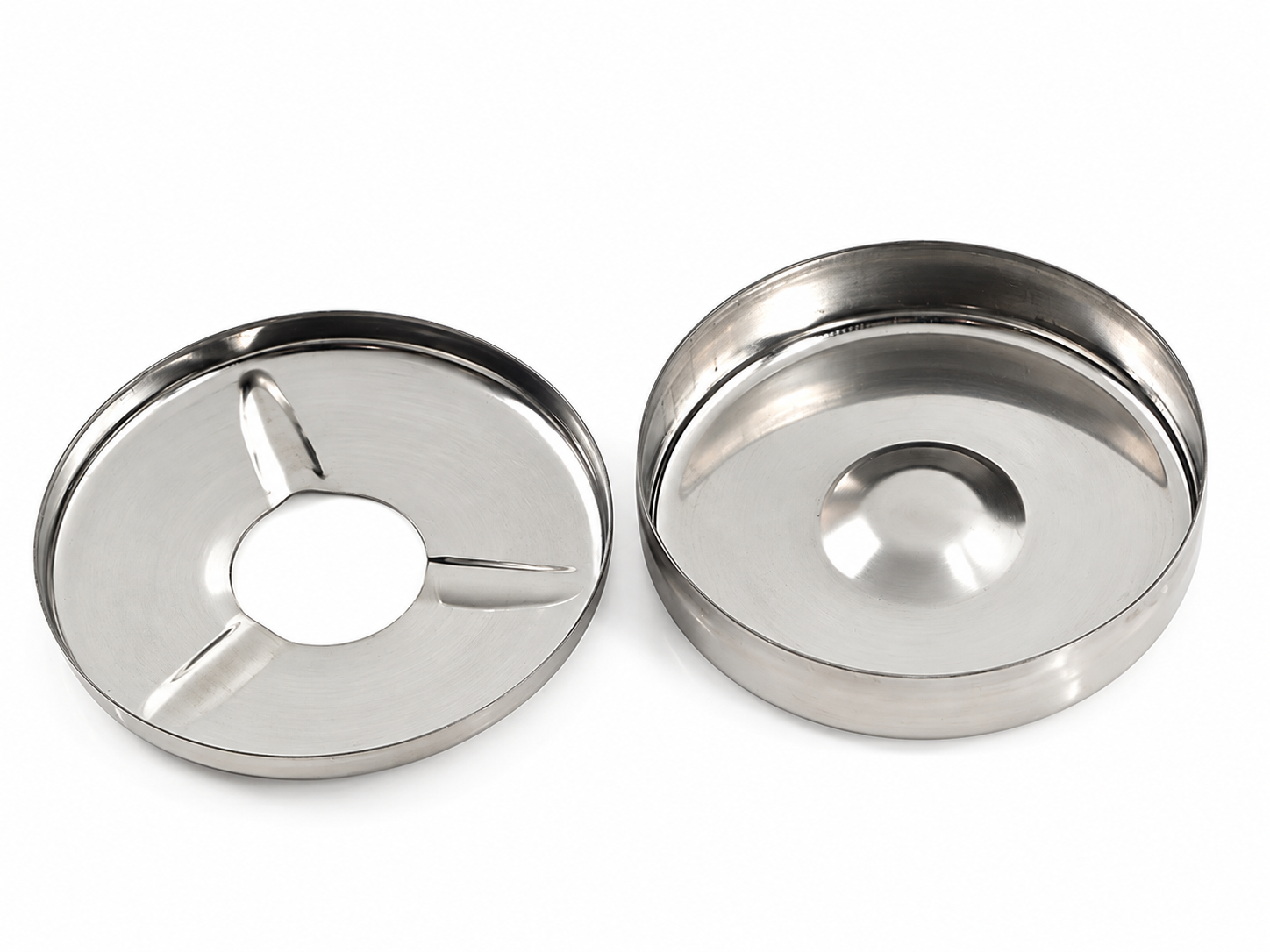 Küllük Kapaklı Yuvarlak Metal Kül Tablası