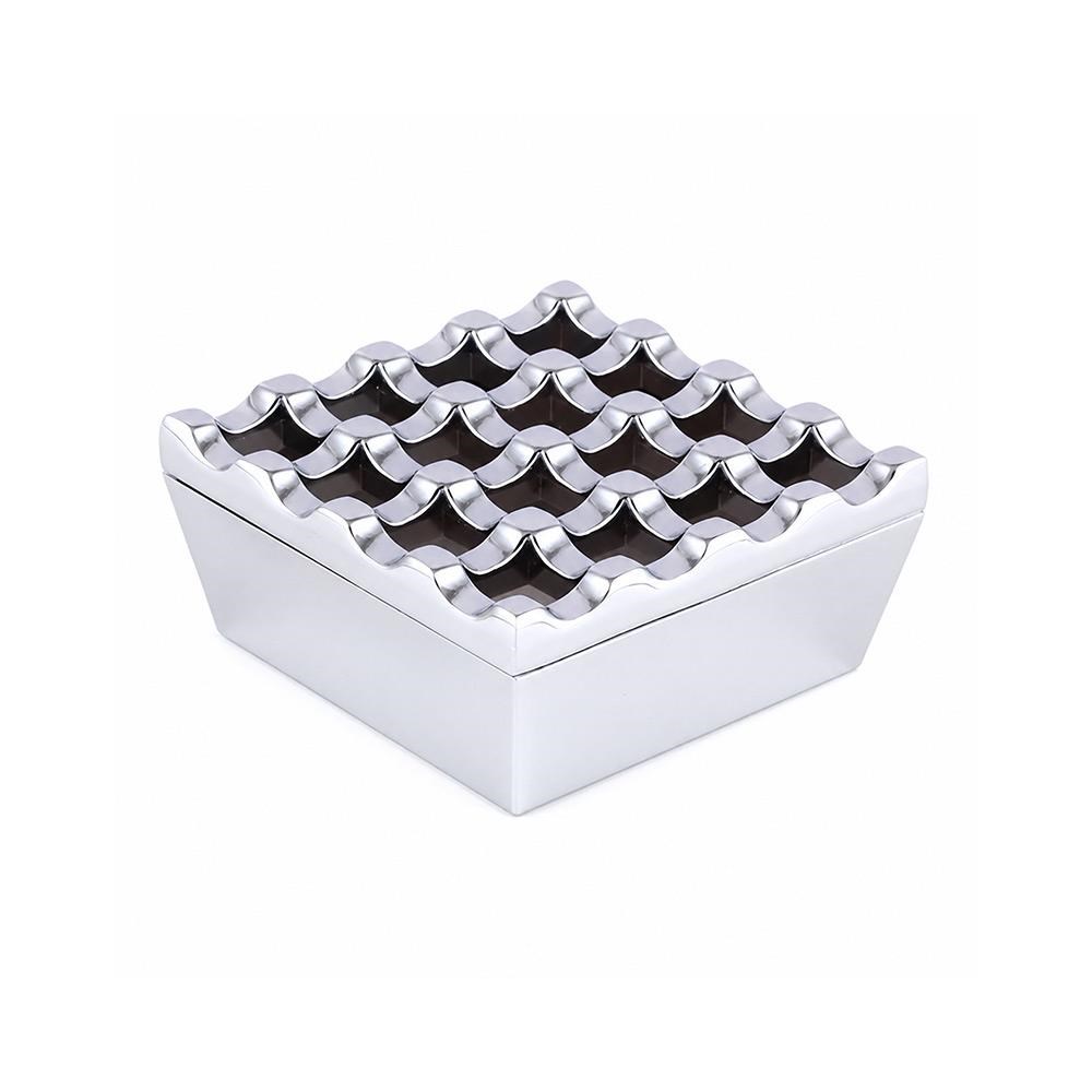 Küllük Kare Kapaklı Izgaralı Metal Kül Tablası