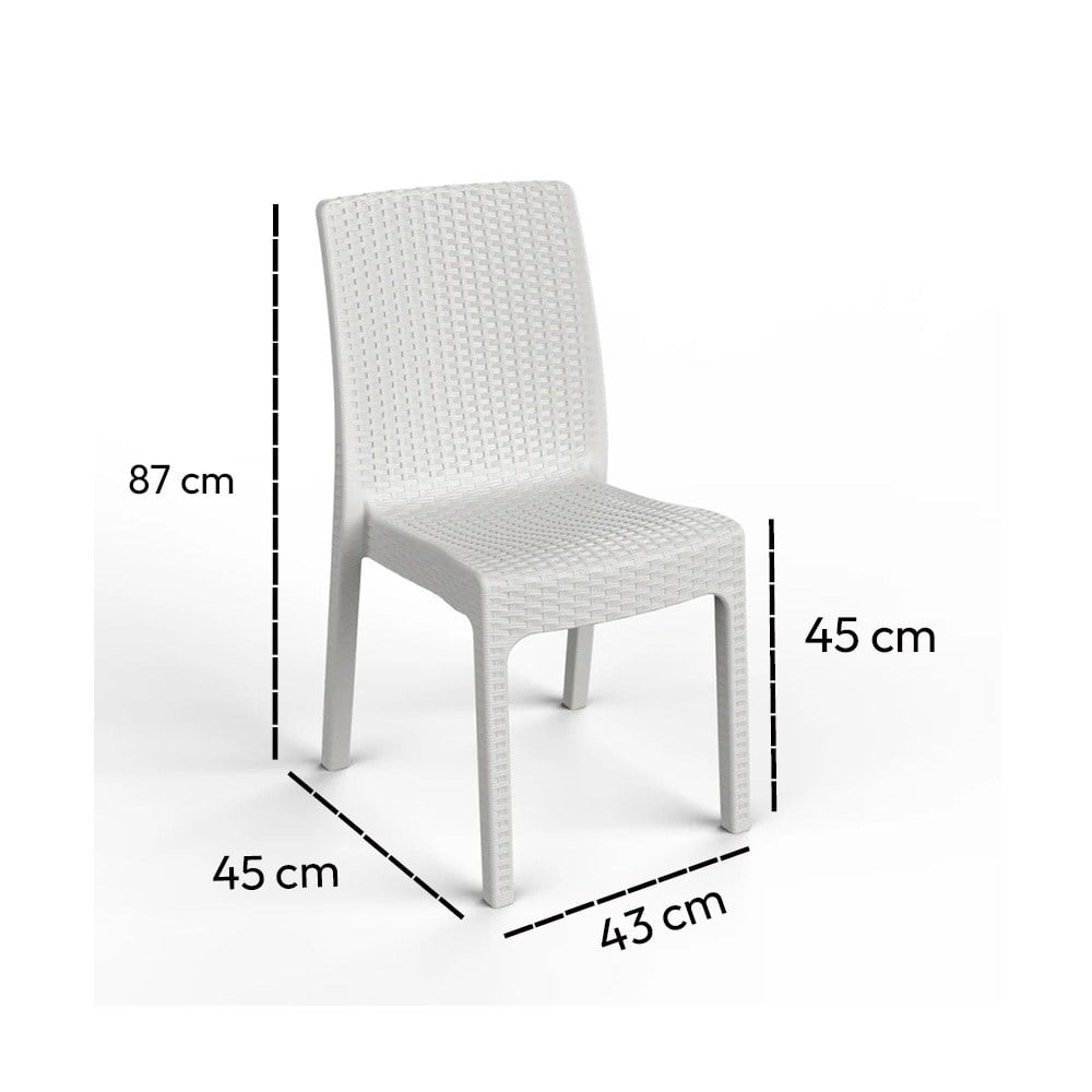 Lilyum Rattan Desenli Bahçe ve Balkon Sandalye