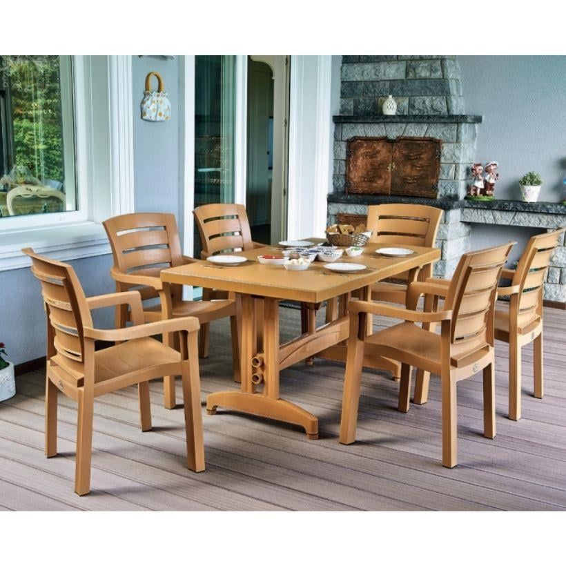 Nova HM110 Dikdörtgen Masa 80x140 Teak