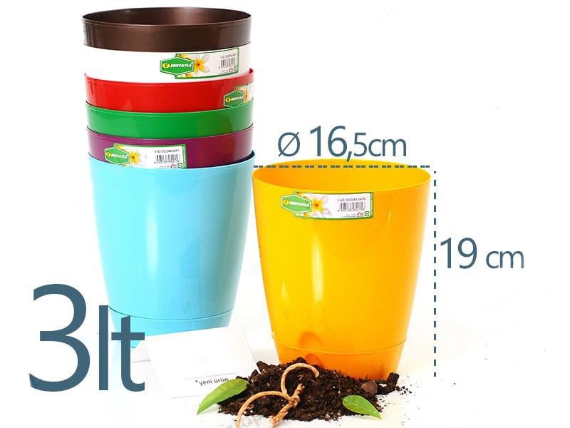 Şenyayla 5415 Decora Saksı No:3 - 3 Litre