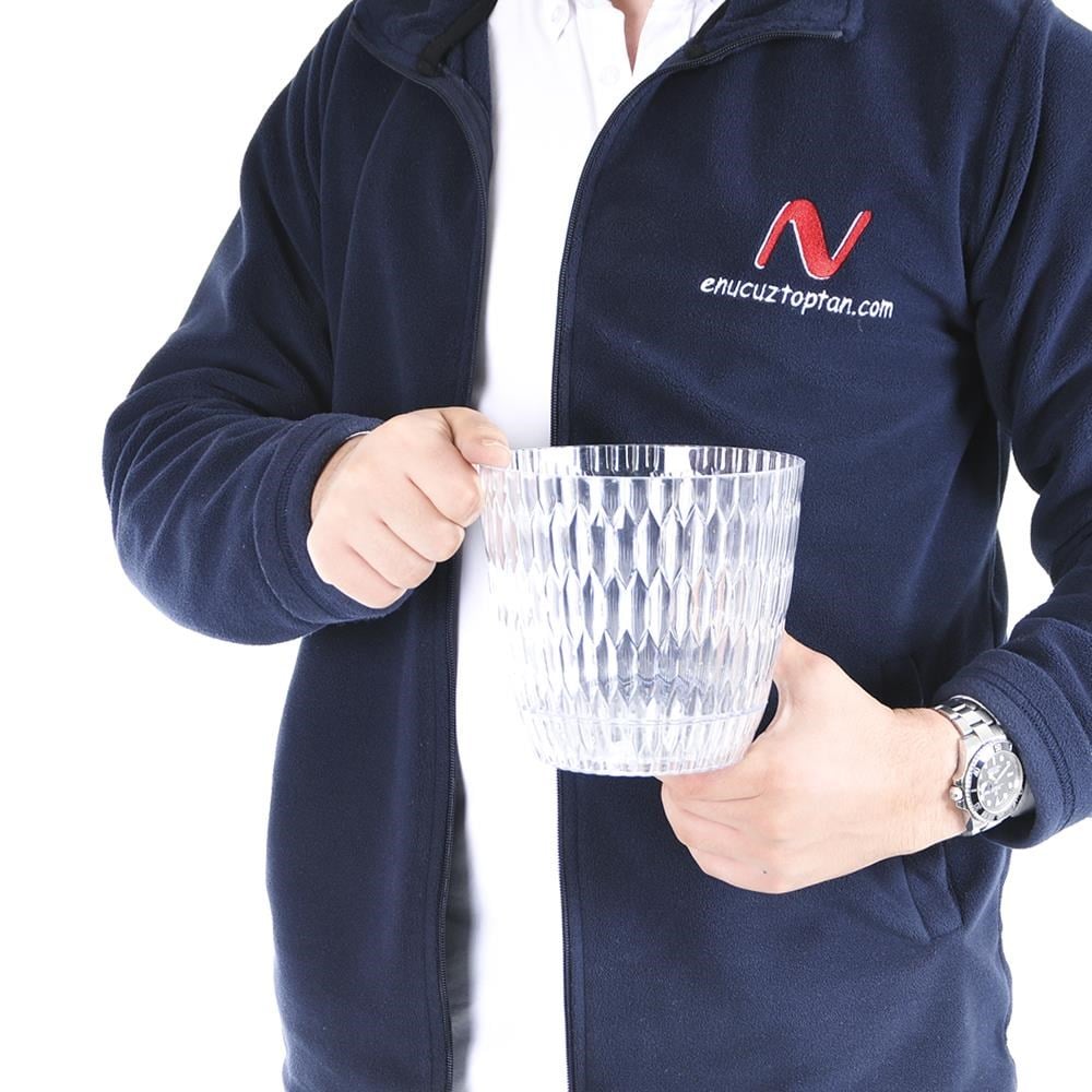 Şenyayla 5439 Şeffaf Brezza Desenli Saksı No:2 1,5 Litre