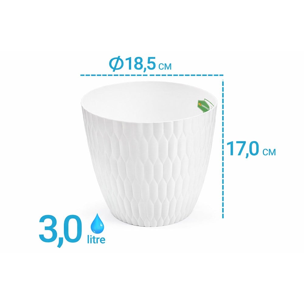 Şenyayla 5443 Desenli Dekoratif Çiçek ve Bitki Saksısı No:3 - 3 Litre