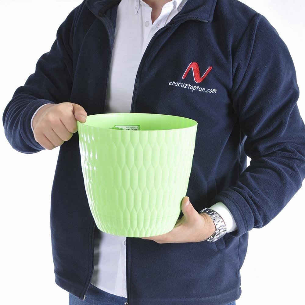 Şenyayla 5444 Desenli Dekoratif Çiçek ve Bitki Saksısı No:4 - 5 Litre