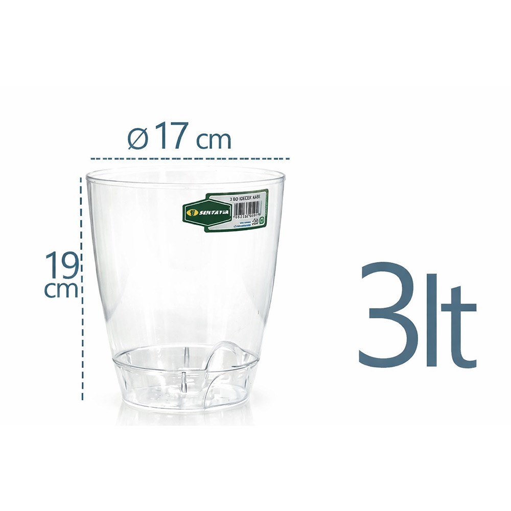 Şenyayla 5453 Orkide Şeffaf Saksı No:3 - 3 Litre