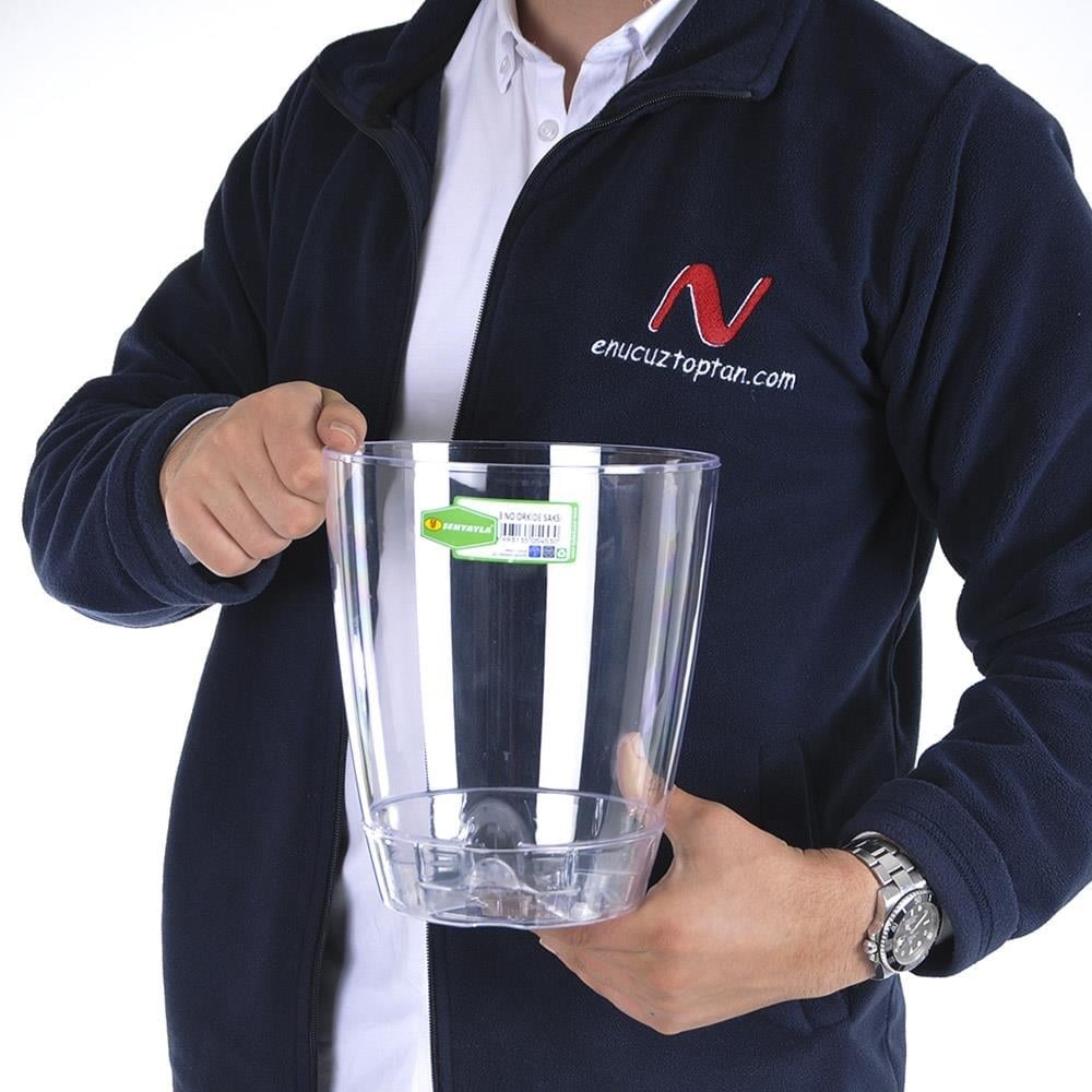 Şenyayla 5453 Orkide Şeffaf Saksı No:3 - 3 Litre
