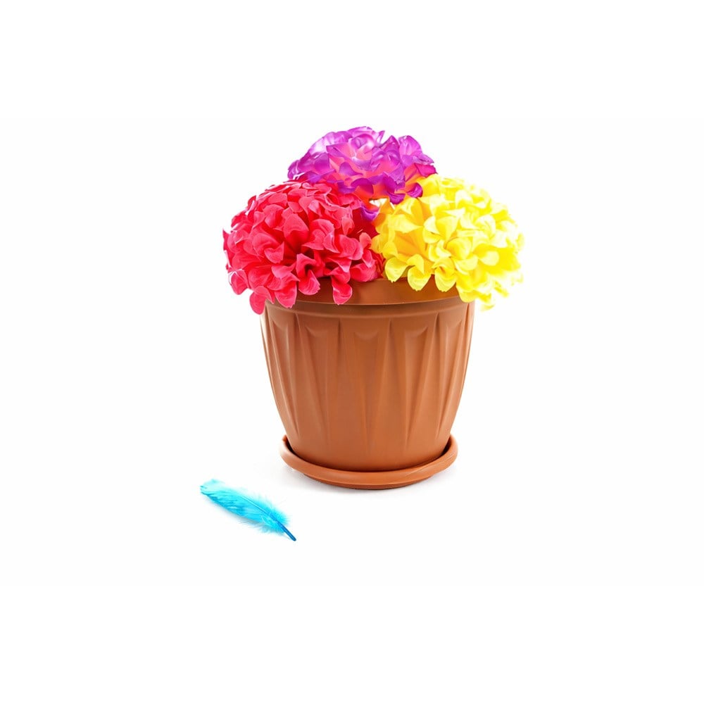 Şenyayla 5704 Ürgüp Tabaklı Plastik Saksı No:4 5lt