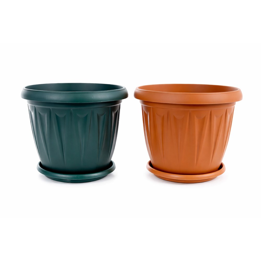 Şenyayla 5704 Ürgüp Tabaklı Plastik Saksı No:4 5lt