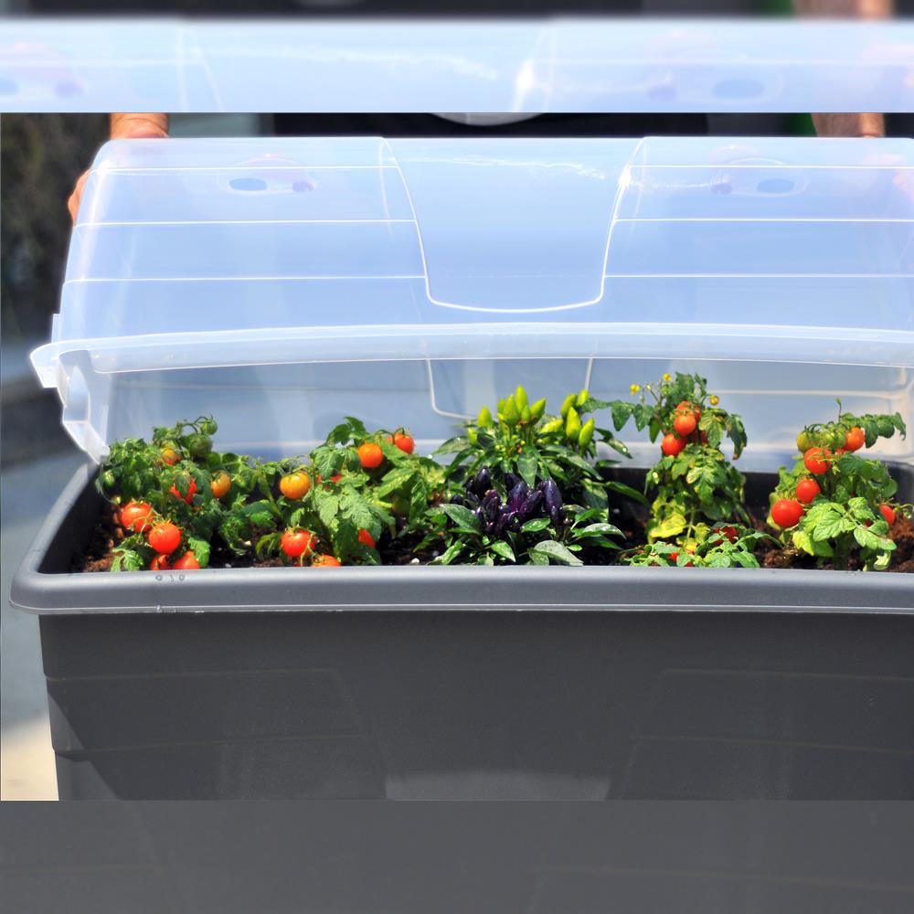 Serinova AB02 Ayaklı Bahçe Saksısı 60 Litre Beyaz