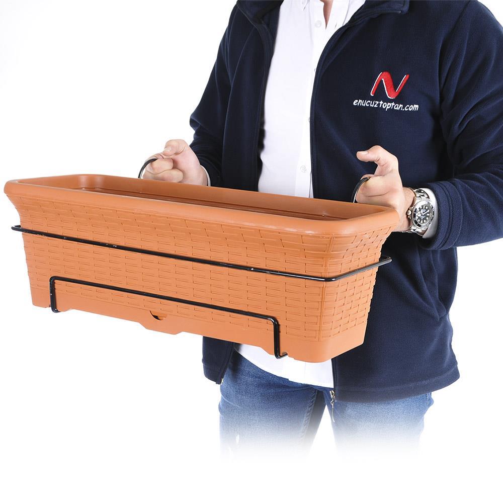 Serinova HB02A Hasır Balkon Askılı Saksı 12 Litre
