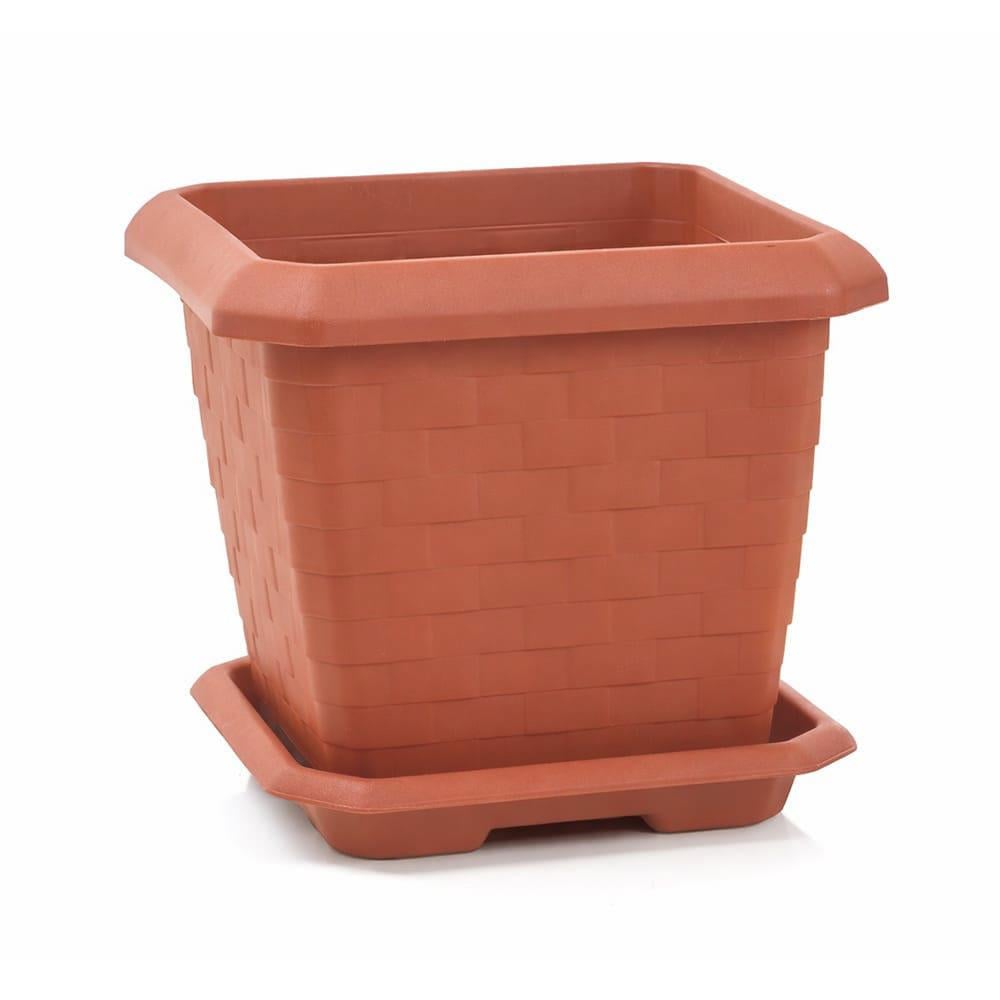 Serinova HK04 Hisar Kare Tabaklı Saksı 44 Litre