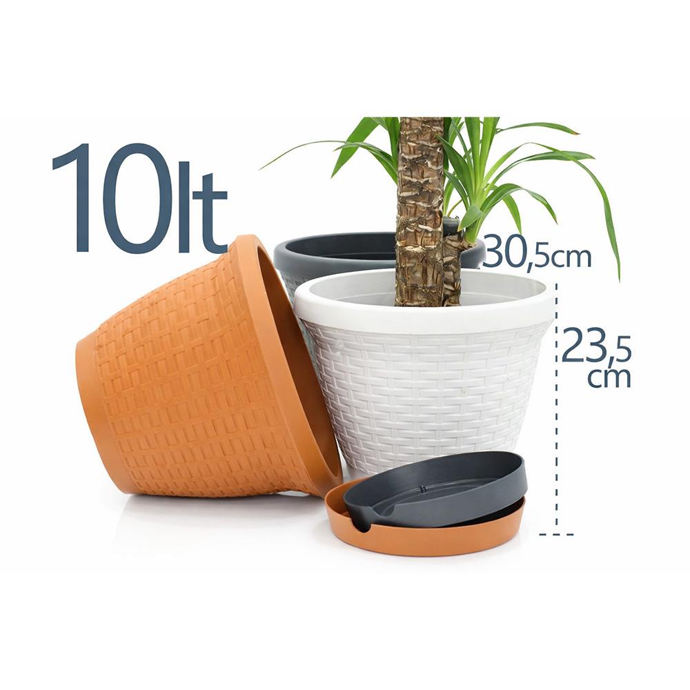 Serinova HS03 Hasır Saksı 10 Litre