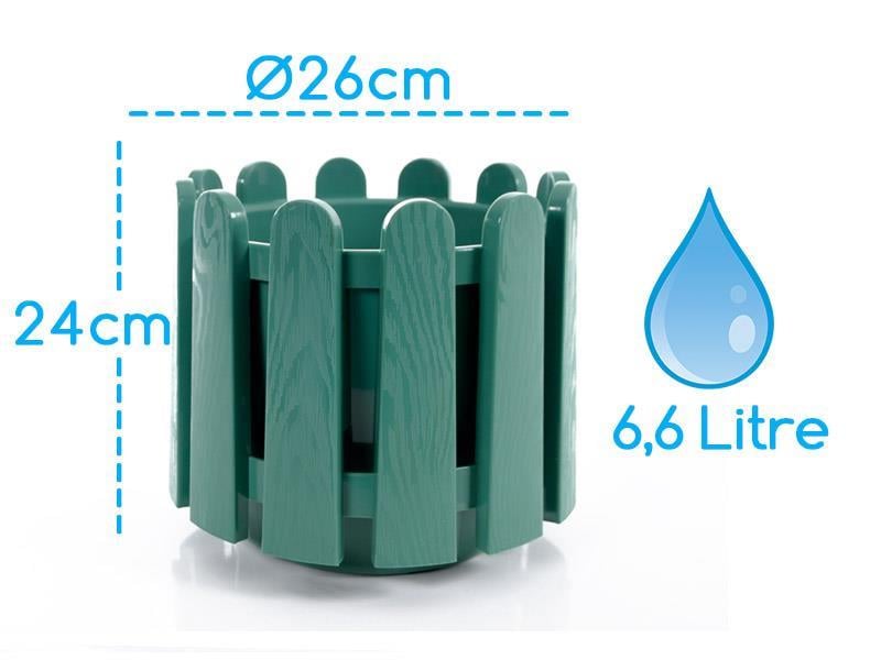 Serinova İS03 İstanbul Çiçek ve Bitki Saksısı 6,6 Litre