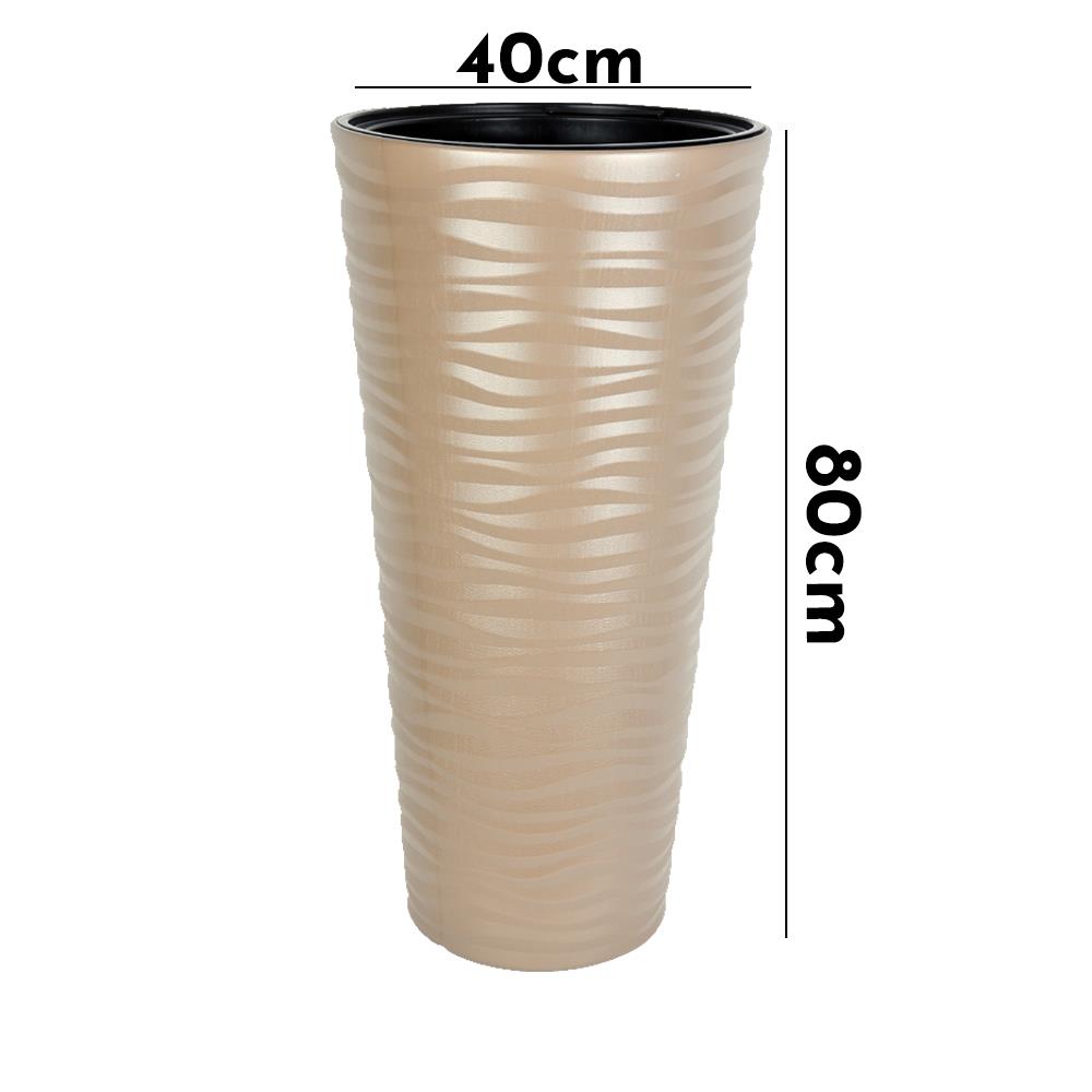 Serinova KVT3 Kumsal Vazo Saksı 13,7 Litre Mocha