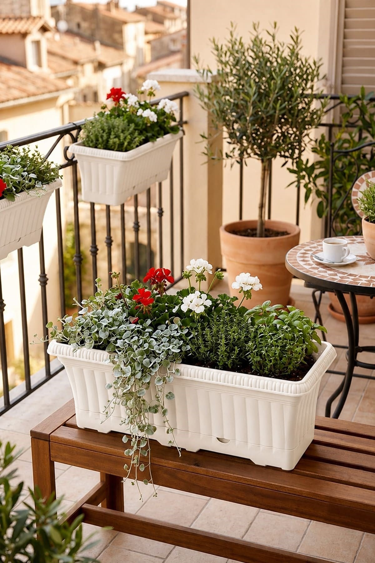 Serinova OB02 Ova Balkon Saksı No:2 - 5.7 Litre