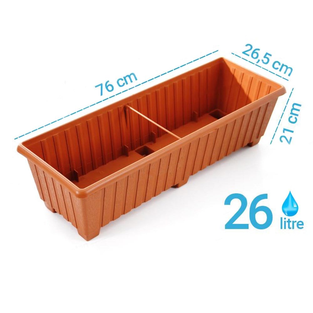 Serinova S230 Klasik Balkon Saksı 26 Litre