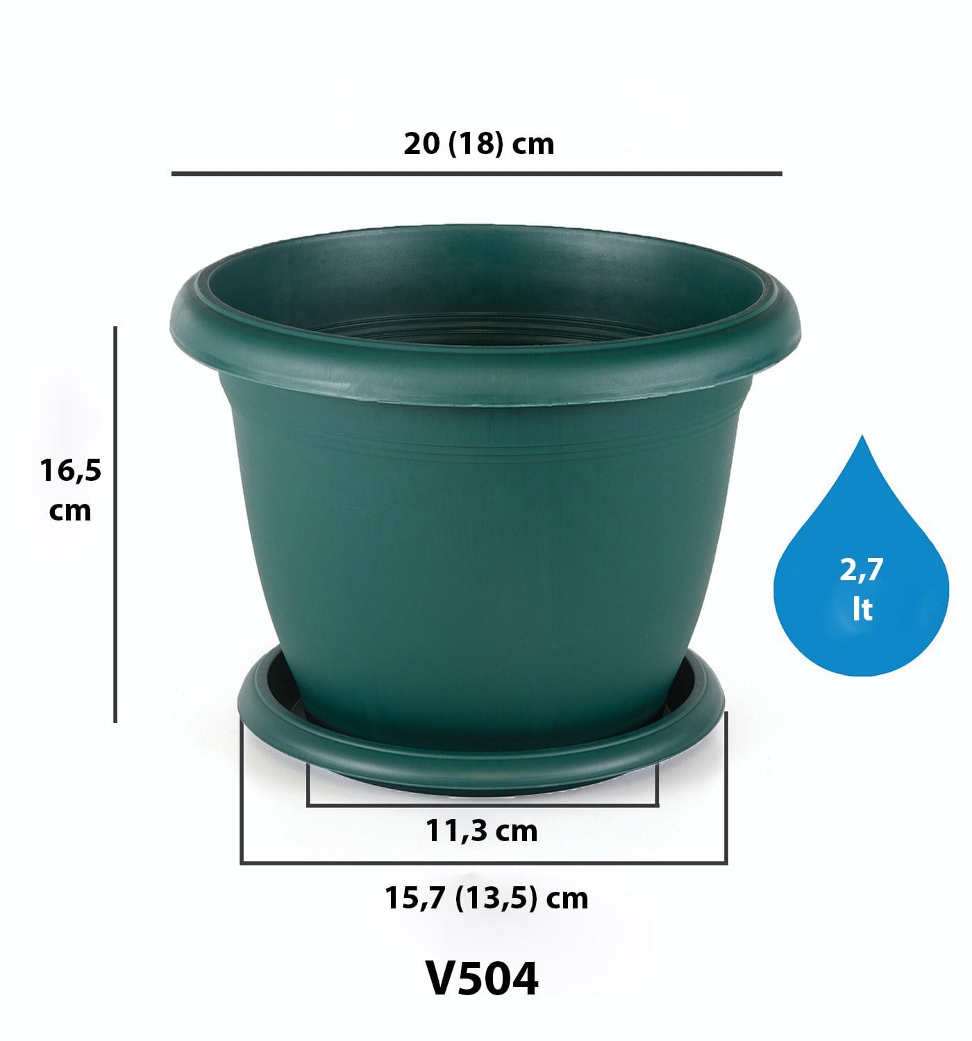 Serinova V504 Villa Saksı No:4 - 2.5 Litre