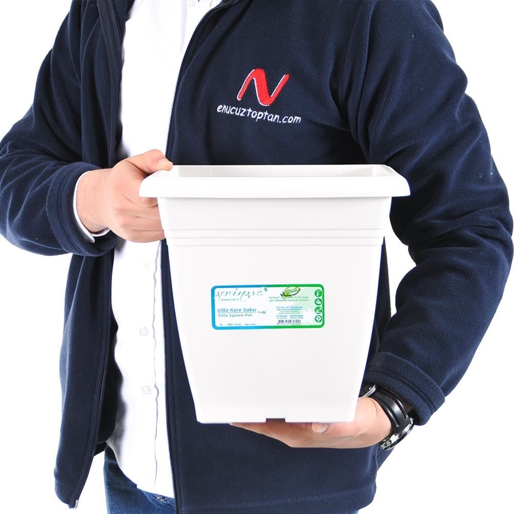Serinova VK02 illa Kare Dış Mekan Saksı 9 Litre