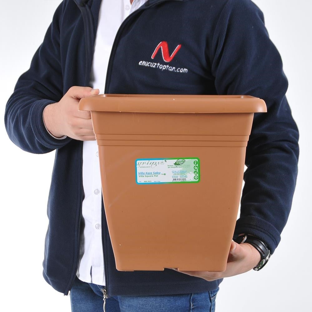 Serinova VK03 illa Kare Dış Mekan Saksı 17 Litre