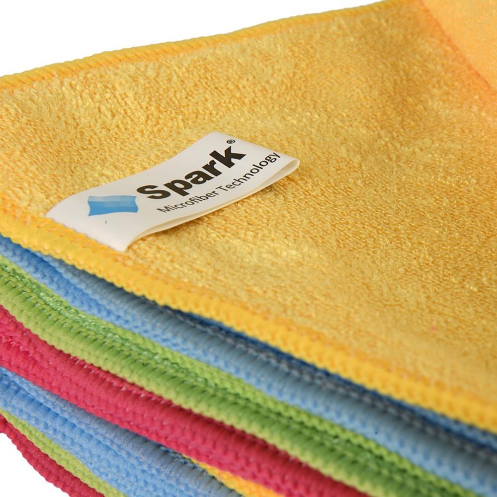 Spark M-3308 Mikrofiber Kadife Dokulu Genel Temizlik Bezi 40x40 cm