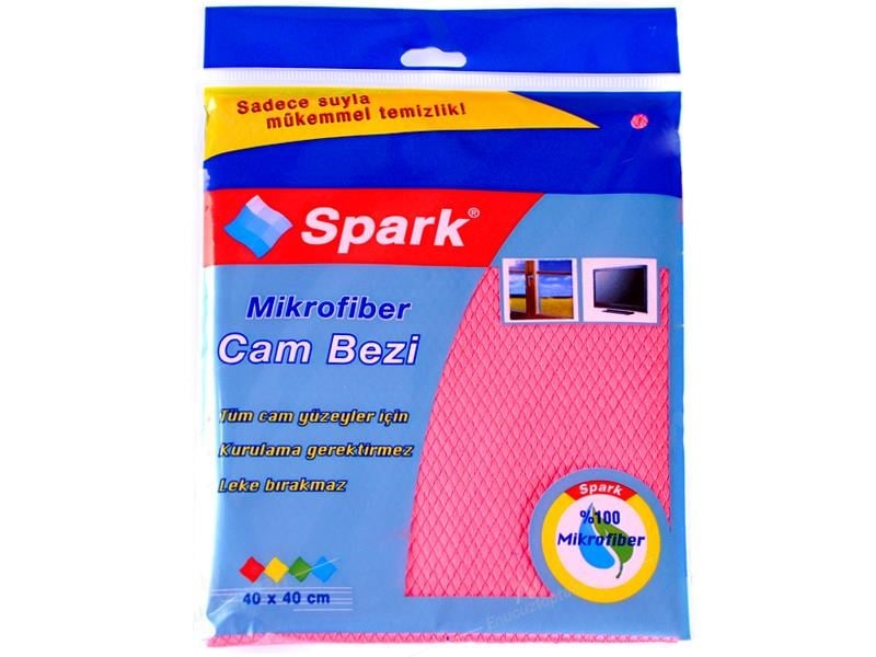 Spark MP2309 Mikrofiber Cam Bezi 40x40 cm Poşetli