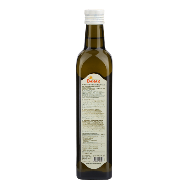 Bahar Natürel Sızma Soğuk Sıkım Zeytinyağı - 500 ml Cam Şişe