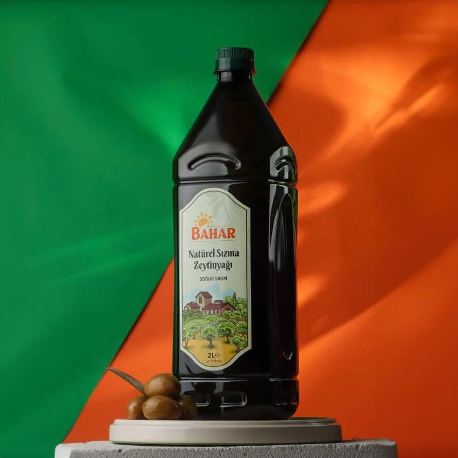 Bahar Natürel Sızma Zeytinyağı 2 L PET Şişe - Soğuk Sıkım 